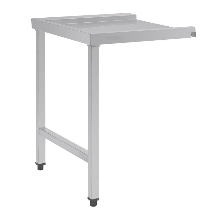 Vogue Pass Through Dishwash Table Right 600mm Vogue