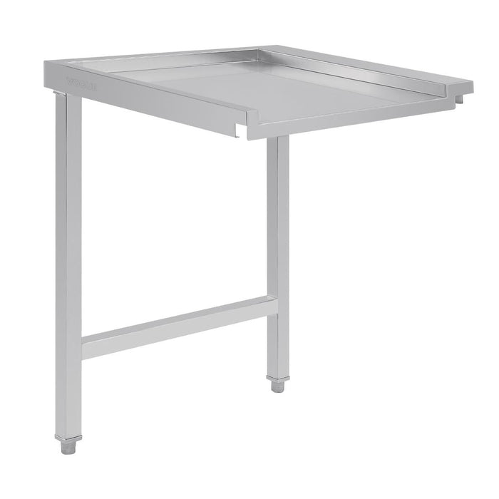 Vogue Pass Through Dishwash Table Right 600mm Vogue