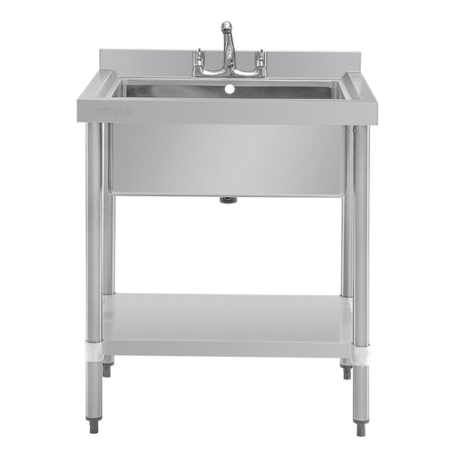 Vogue Stainless Steel Midi Pot Wash Sink with Undershelf Vogue