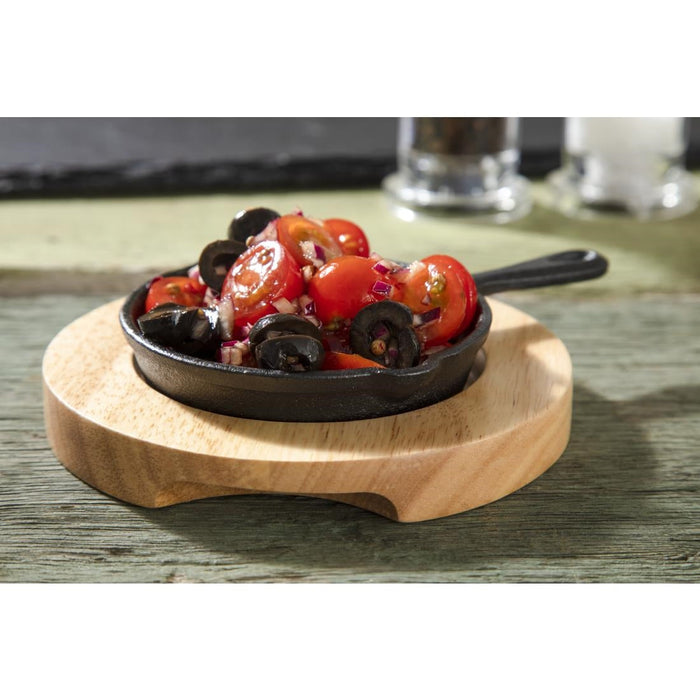 Olympia Hevea Board for Cast Iron Dish 115mm Olympia