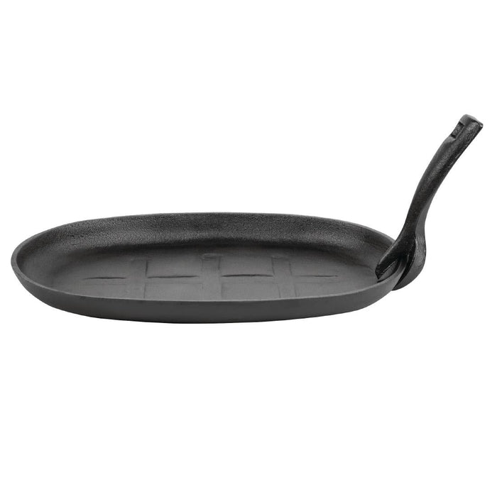 Olympia Cast-Iron Oval Sizzle Platter 280mm Olympia