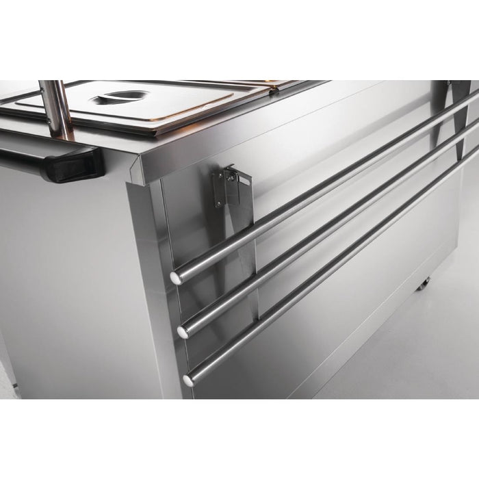 Stainless steel construction. Dimensions: 25(H)x 900(W)x 320(D)mm