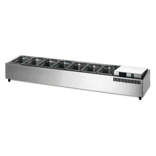 Stainless Steel Finish. 7 x 1/3 Gastronorm Containers