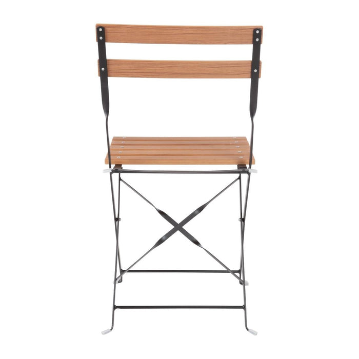 Bolero Faux Wood Bistro Chair (2 Pack) Bolero