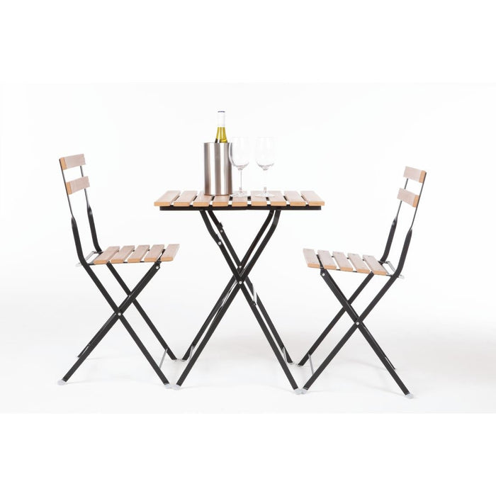 Bolero Faux Wood Bistro Chair (2 Pack) Bolero
