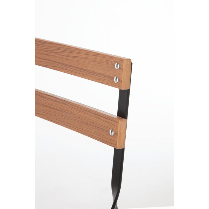 Bolero Faux Wood Bistro Chair (2 Pack) Bolero