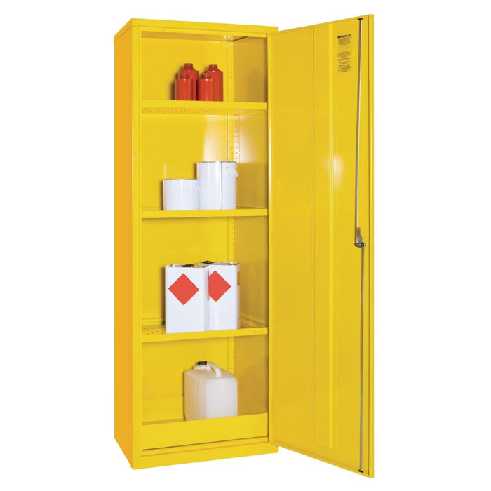 COSHH Cabinet Single Door Yellow 20Ltr Elite Lockers