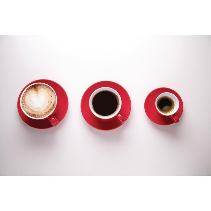 Olympia Cafe Coffee Cup Red - 230ml 8fl oz (12 Pack) Olympia