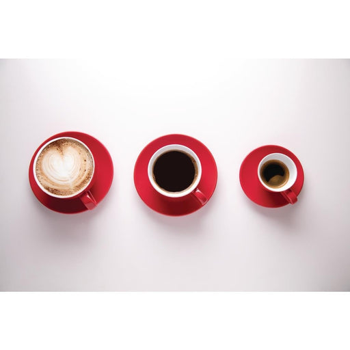 Olympia Cafe Saucer Red 158mm 6 1/4" (12 Pack) Olympia
