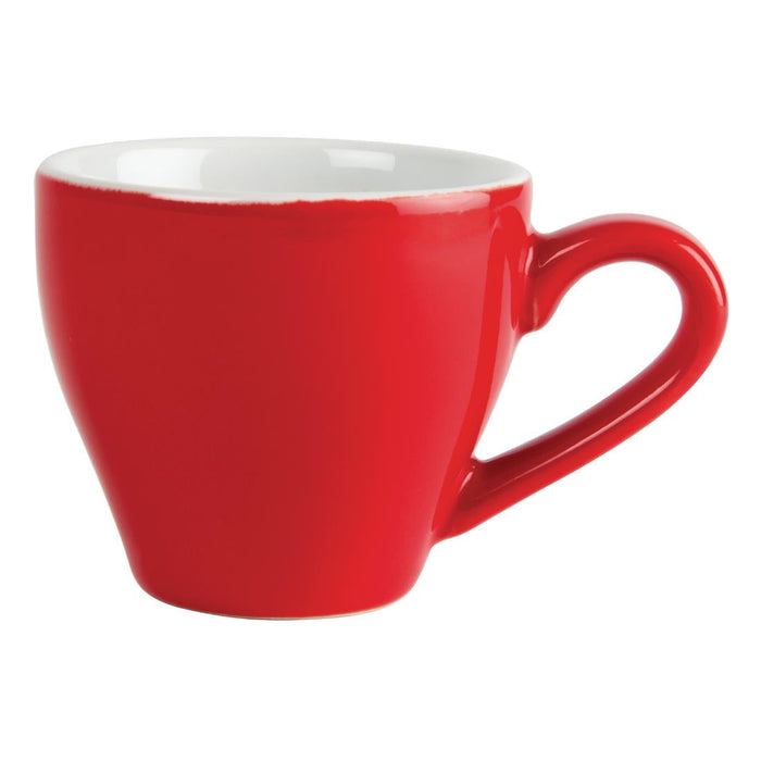 Olympia Cafe Espresso Cup Red - 100ml 3.38fl oz (12 Pack) Olympia