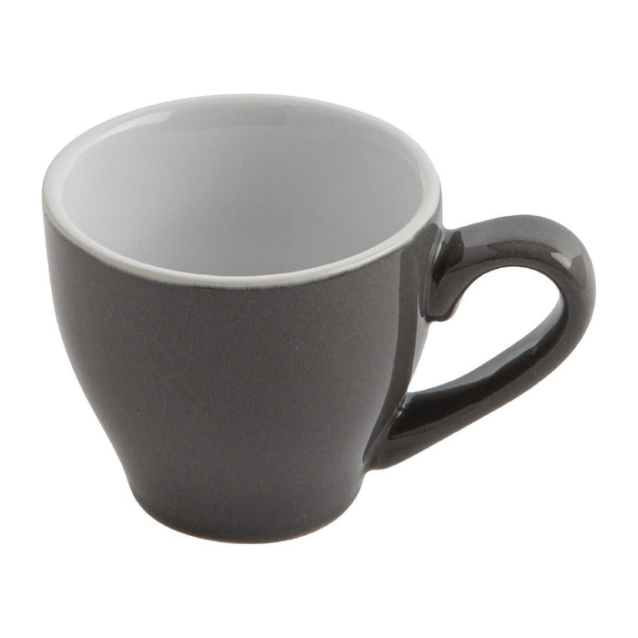 Olympia Cafe Espresso Cup Charcoal - 100ml 3.38fl oz (12 Pack) Olympia