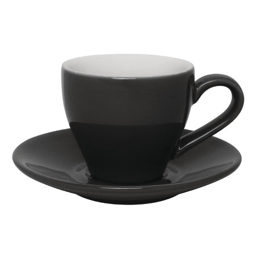 Olympia Cafe Espresso Saucer Charcoal (12 Pack) Olympia