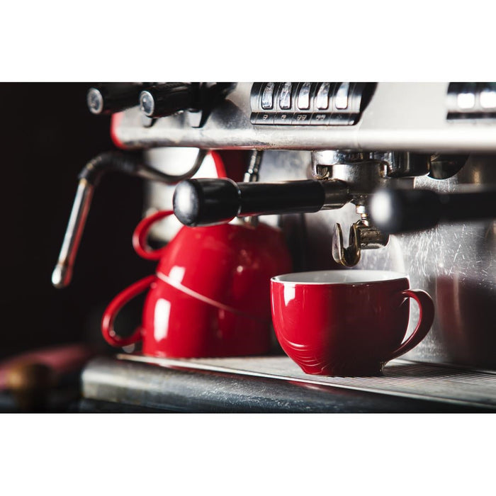 Olympia Cafe Coffee Cup Red - 230ml 8fl oz (12 Pack) Olympia