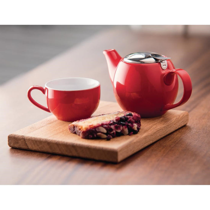 Olympia Cafe Coffee Cup Red - 230ml 8fl oz (12 Pack) Olympia