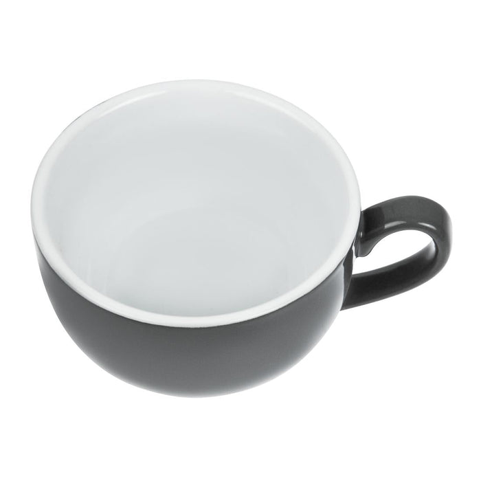 Olympia Cafe Coffee Cup Charcoal - 230ml 8fl oz (12 Pack) Olympia
