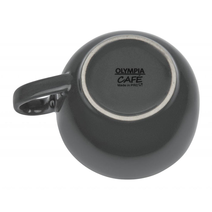 Olympia Cafe Coffee Cup Charcoal - 230ml 8fl oz (12 Pack) Olympia