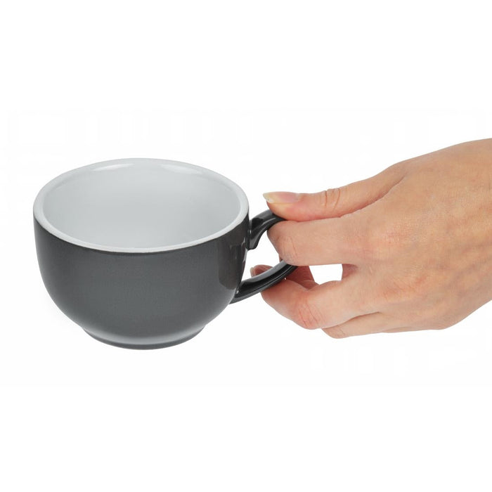 Olympia Cafe Coffee Cup Charcoal - 230ml 8fl oz (12 Pack) Olympia