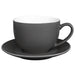 Olympia Cafe Saucer Charcoal 158mm 6 1/4" (12 Pack) Olympia