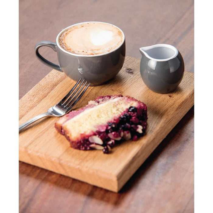 Olympia Cafe Cappuccino Cups Charcoal 340ml (12 Pack) Olympia