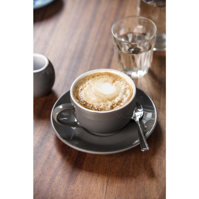 Olympia Cafe Saucer Charcoal 158mm 6 1/4" (12 Pack) Olympia