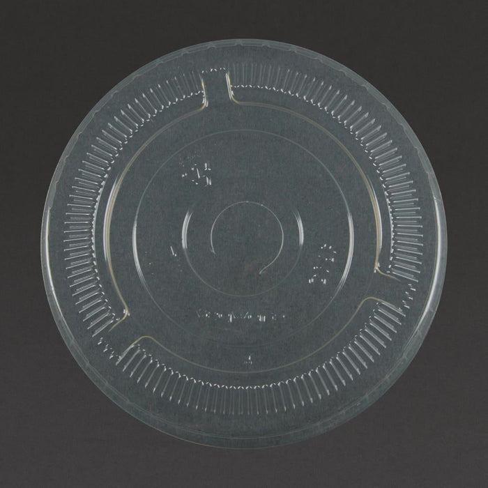 Vegware Compostable Cold Cup Flat Lids 340ml / 12oz and 455ml / 16oz (1000 Pack) Vegware