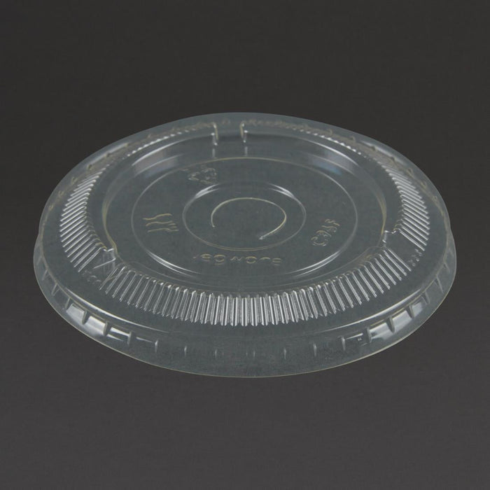 Vegware Compostable Cold Cup Flat Lids 340ml / 12oz and 455ml / 16oz (1000 Pack) Vegware
