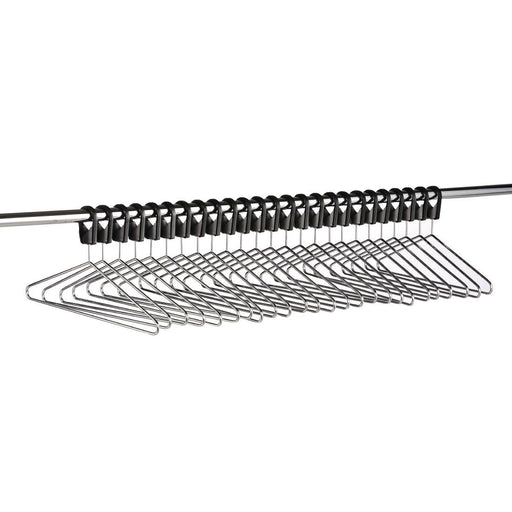 Heavy Duty Z Garment Rail With 25 Anti Theft Hangers Commercial Hangers