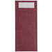 Pack Quantity: 500. Colour: Burgundy Pouch & White Napkin