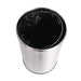 Bolero Bullet Bin with Open Top Lid Silver 40Ltr Bolero
