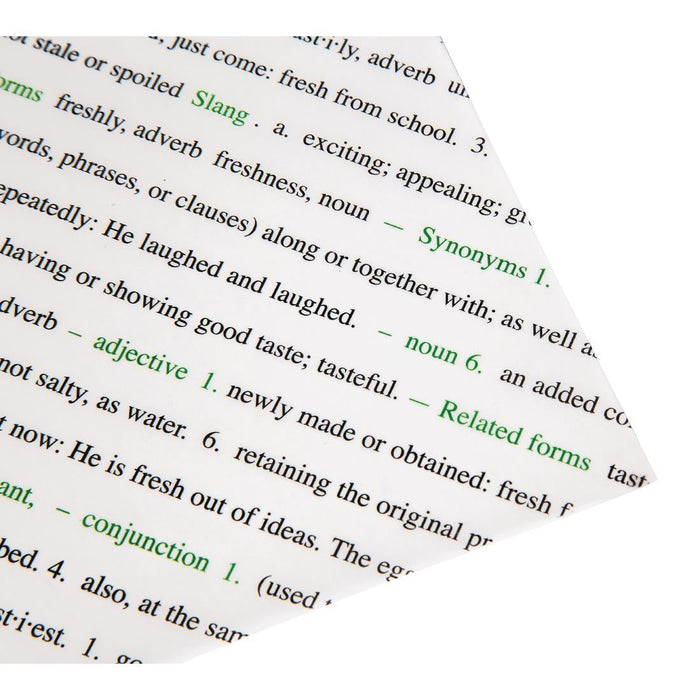 Greaseproof Paper Sheets Fresh and Tasty Print 255 x 203mm (500 Pack) Chevler