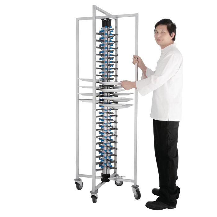 Vogue Mobile Plate Rack 84 Plates Vogue