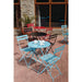 Bolero Perth Blue Pavement Style Steel Folding Chairs (2 Pack) Bolero