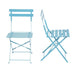 Bolero Perth Blue Pavement Style Steel Folding Chairs (2 Pack) Bolero