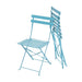 Bolero Perth Blue Pavement Style Steel Folding Chairs (2 Pack) Bolero