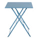 Bolero Perth Blue Pavement Style Steel Table Square 600mm Bolero