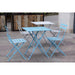 Bolero Perth Grey Pavement Style Steel Table Square 600mm Bolero
