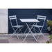 Bolero Perth Grey Pavement Style Steel Table Square 600mm Bolero