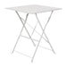 Bolero Perth Grey Pavement Style Steel Table Square 600mm Bolero