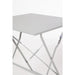 Bolero Perth Grey Pavement Style Steel Table Square 600mm Bolero