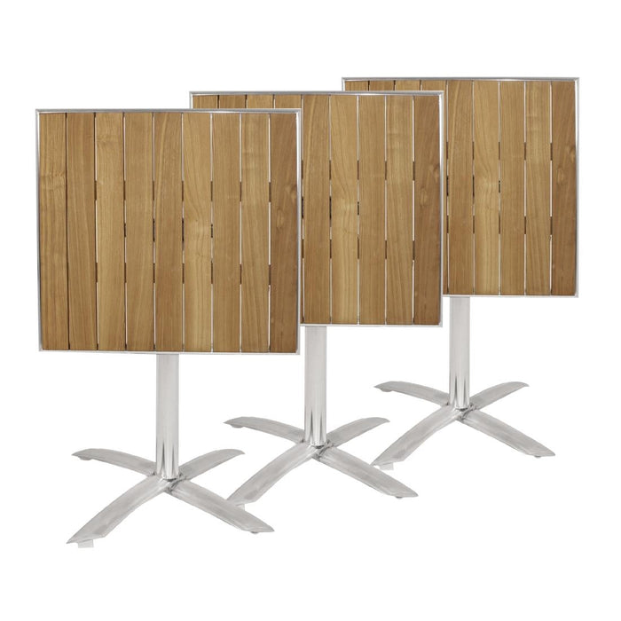 Bolero Ash Flip Top Square Bistro Table 600mm Bolero