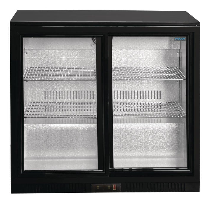 Polar G-Series Back Bar Cooler with Sliding Doors 208Ltr Polar
