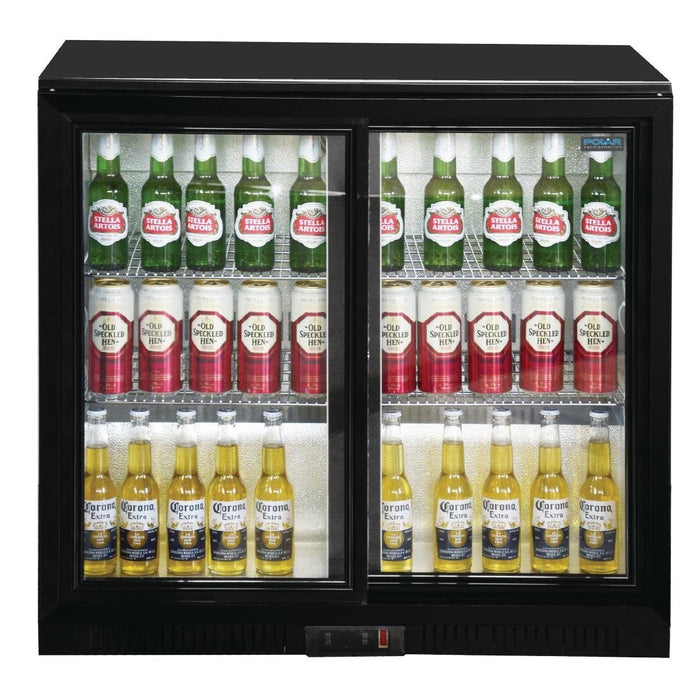 Polar G-Series Back Bar Cooler with Sliding Doors 198Ltr Polar