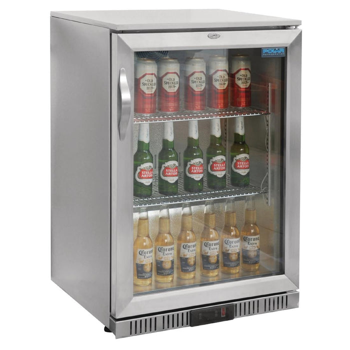 Polar G-Series Back Bar Cooler with Hinged Door Stainless Steel 138Ltr Polar