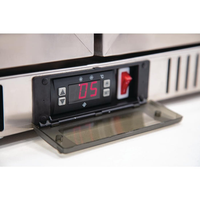 Polar G-Series Back Bar Cooler with Hinged Doors Stainless Steel 330Ltr Polar