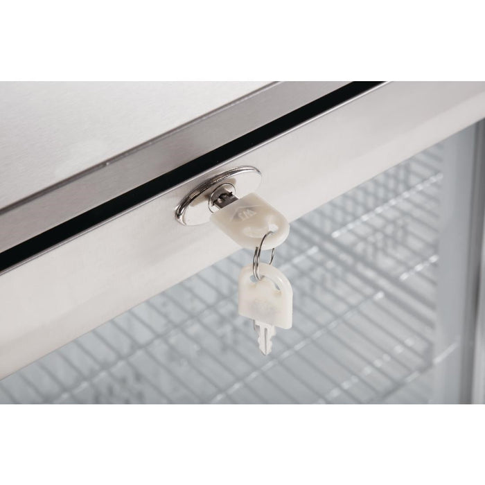 Polar G-Series Back Bar Cooler with Hinged Door Stainless Steel 138Ltr Polar