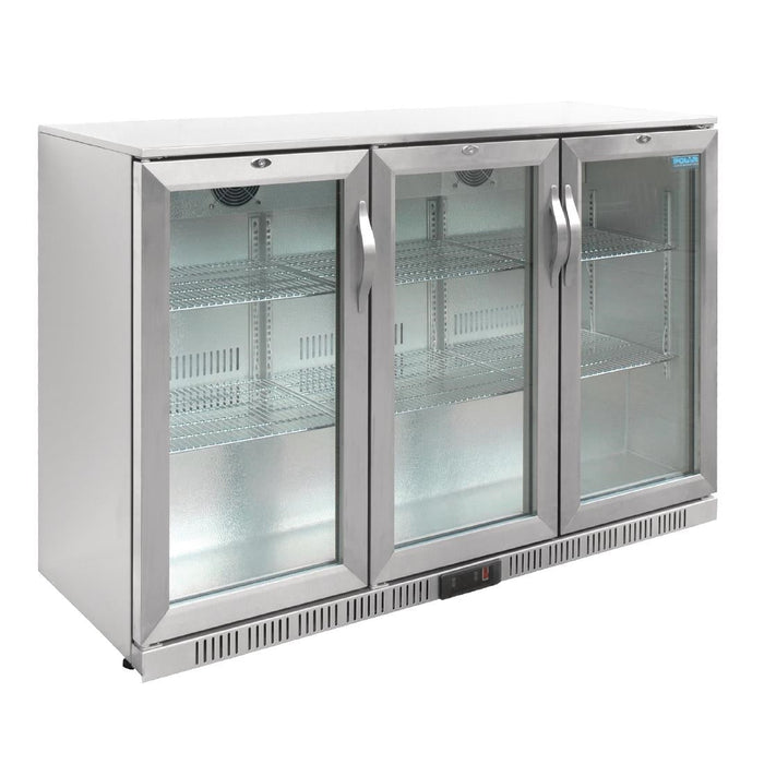 Polar G-Series Back Bar Cooler with Hinged Doors Stainless Steel 330Ltr Polar