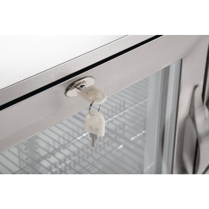 Polar G-Series Back Bar Cooler with Hinged Doors Stainless Steel 330Ltr Polar