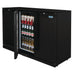 Polar G-Series 900mm Triple Solid Door Back Bar Cooler in Black 330Ltr Polar