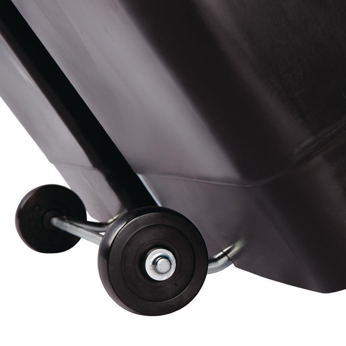 Rubbermaid Slim Jim Step-On Pedal Bin Black 90Ltr Slim Jim