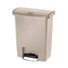 Rubbermaid Slim Jim Front Step-On Pedal Bin Beige 30Ltr Slim Jim